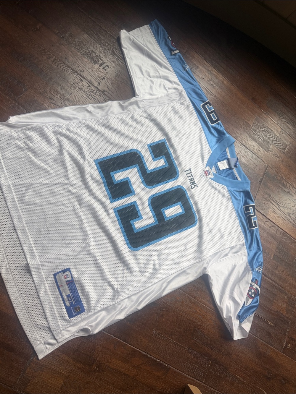 Reebok White NFL Mesh Football Jersey NUMBER 29 CHRIS BROWN- XL.
